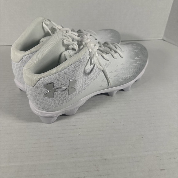 Under‎ Armour Spotlight Franchise Rm 4.0 Men Sz 13 White Silver Football Cleats